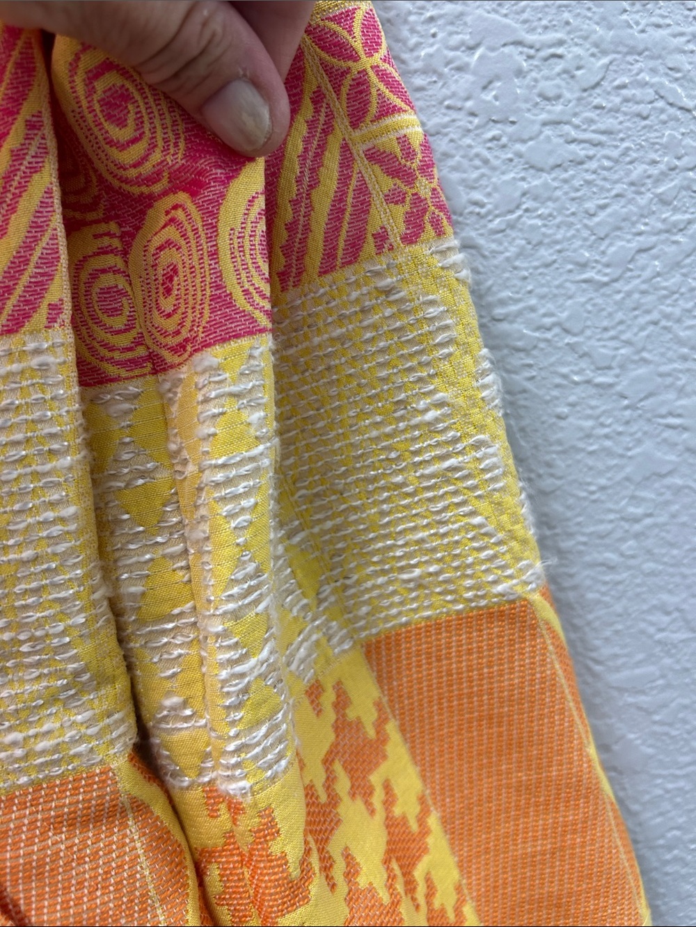 Vintage Carlisle Yellow and Orange Patchwork jacket - Picture 4 of 14